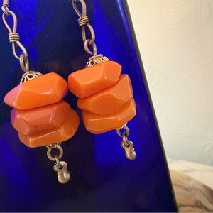 Vintage Butterscotch Bakelite Earrings